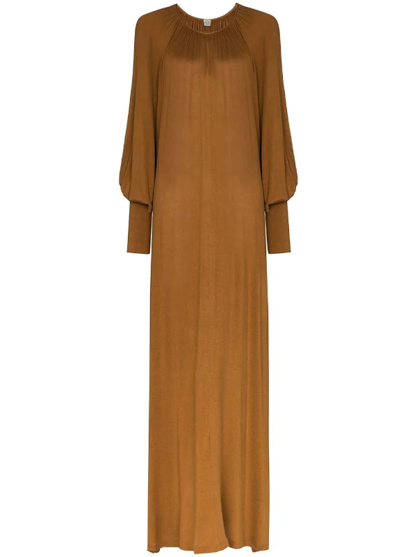 Top 10 ⌛ Anville Shift Maxi 👗 Dress By Totême 🥰