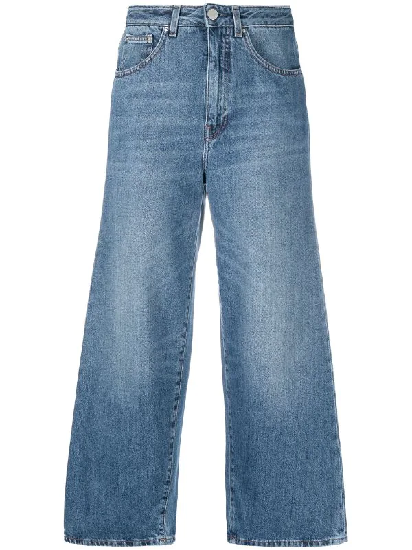 Deals 👏 Cropped Wide-leg 👖 Jeans By Totême 🧨