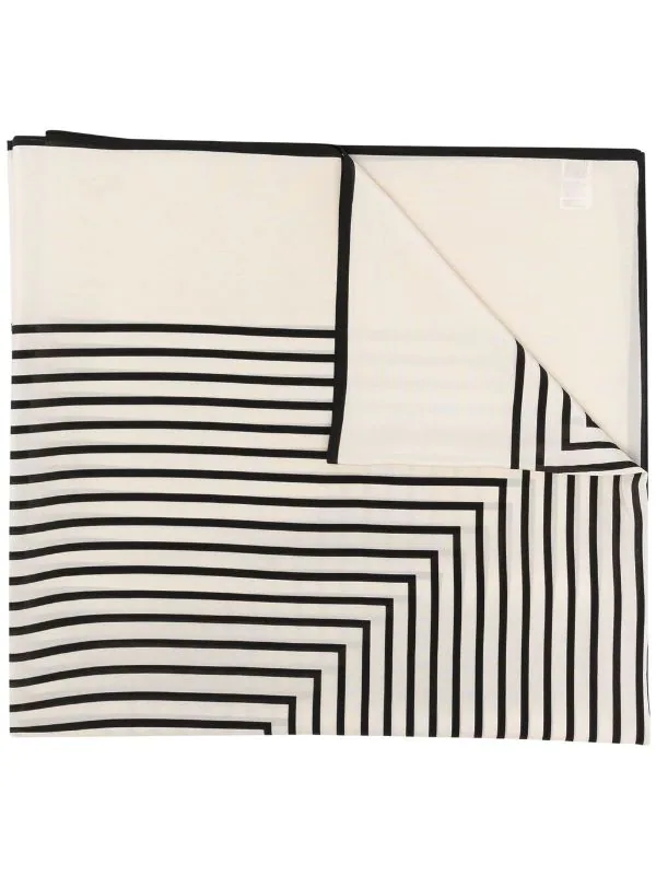 Best reviews of 👍 Stripe-print Silk Scarf By Totême 🧨