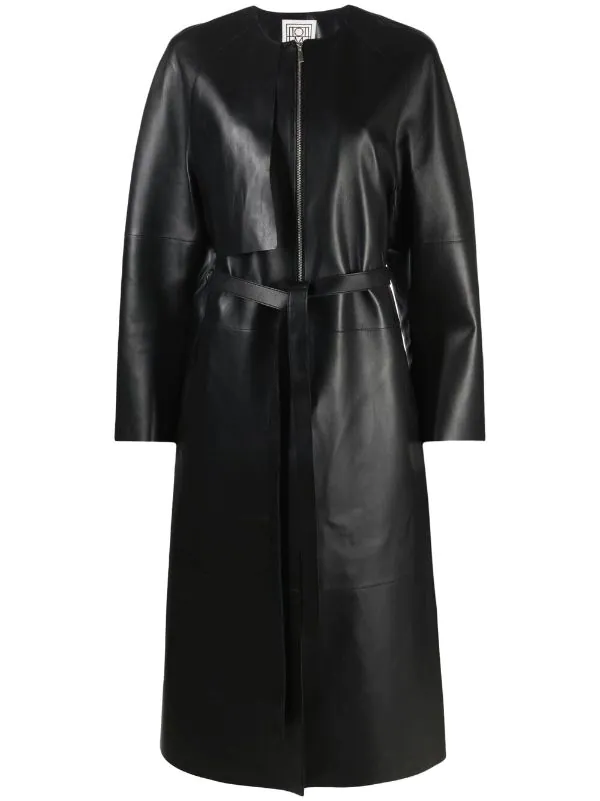 Coupon 🌟 Zip-fastening Belted Trench 🧥 Coat By Totême 🎉