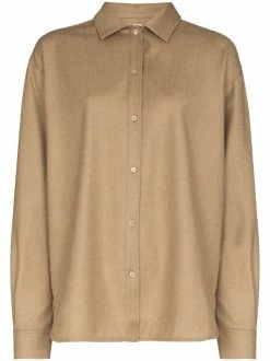 Cheapest 👍 Dropped Shoulders Flannel 👕 Shirt By Totême 🔔