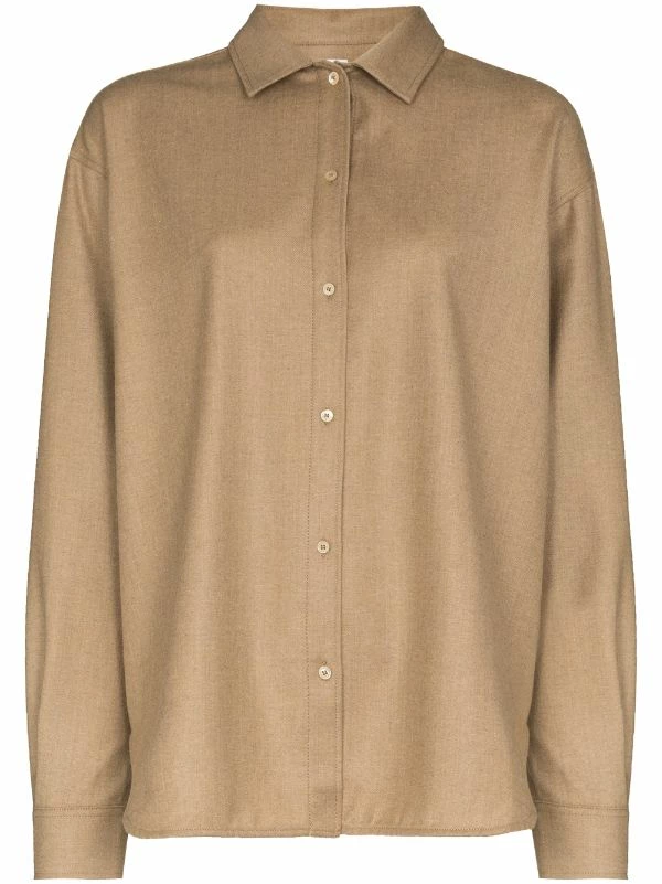 Cheapest 👍 Dropped Shoulders Flannel 👕 Shirt By Totême 🔔 1 Cheapest 👍 Dropped Shoulders Flannel 👕 Shirt By Totême 🔔