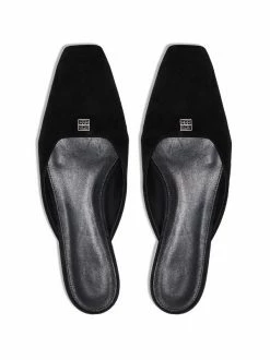 Best Pirce 🥰 ( New Season ) Velvet Square-toe Flat Mules By Totême 💯 -Totême sale2022 16802167 35590563 600