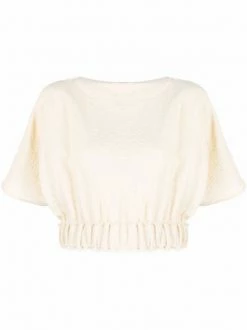 Brand new 🥰 Crinkled Raw-trim Crepe Top By Totême 💯