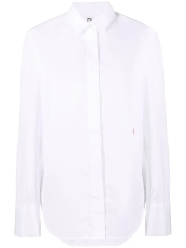 Best Pirce 🥰 Embroidered Logo 👚 Shirt By Totême 😉