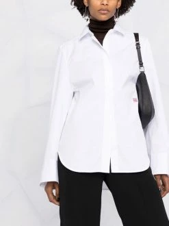 Best Pirce 🥰 Embroidered Logo 👚 Shirt By Totême 😉 -Totême sale2022 16824977 33316026 600