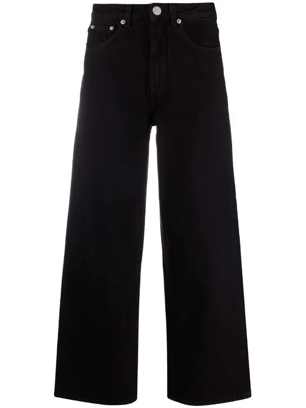 Promo 🤩 ( Positively Conscious ) Wide-lge Cropped 👖 Jeans By Totême 👏