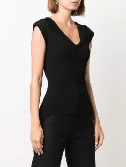 Wholesale 🎉 Cap-sleeve V-neck Top By Totême ❤️ -Totême sale2022 17243122 35306495 600