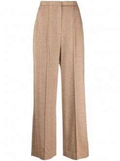 Promo 🔥 High-waisted Herringbone Palazzo Trousers By Totême ⭐
