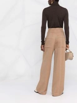 Promo 🔥 High-waisted Herringbone Palazzo Trousers By Totême ⭐ -Totême sale2022 17285168 35446305 600