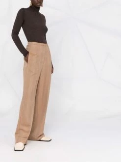 Promo 🔥 High-waisted Herringbone Palazzo Trousers By Totême ⭐ -Totême sale2022 17285168 35446309 600
