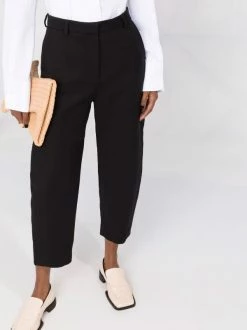 Outlet ⭐ ( New Season ) Balloon-leg Cropped Tailored Trousers By Totême 🤩 -Totême sale2022 17291045 35640897 600