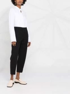 Outlet ⭐ ( New Season ) Balloon-leg Cropped Tailored Trousers By Totême 🤩 -Totême sale2022 17291045 35642324 600