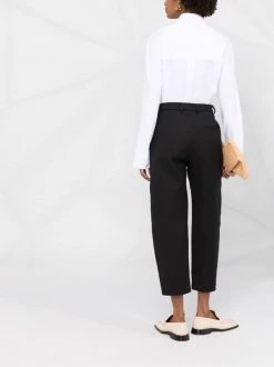 Outlet ⭐ ( New Season ) Balloon-leg Cropped Tailored Trousers By Totême 🤩 -Totême sale2022 17291045 35749710 600