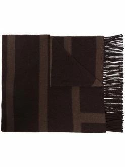 Wholesale 🛒 ( New Season ) Fringed Monogram-jacquard Scarf By Totême ❤️