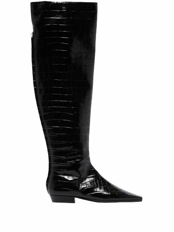 Wholesale 🧨 ( New Season ) Crocodile-effect Knee-high 🥾 Boots By Totême 🛒 1 Wholesale 🧨 ( New Season ) Crocodile-effect Knee-high 🥾 Boots By Totême 🛒