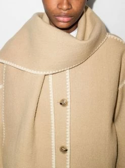 Hot Sale ⭐ ( New Season ) Embroidered Scarf Button-front Jacket By Totême ⌛ -Totême sale2022 17563787 39230456 600