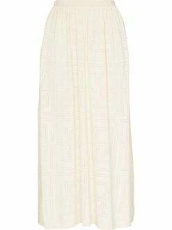 Deals 👏 ( New Season ) Perforated Midi 👗 Skirt By Totême 🌟