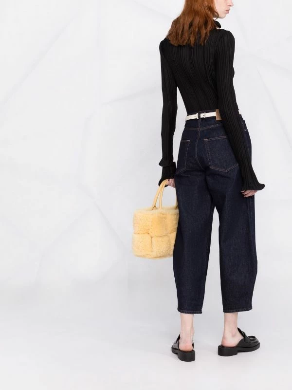 Best Sale 🧨 ( New Season ) Tapered Cropped 👖 Jeans By Totême ⌛ 4 Best Sale 🧨 ( New Season ) Tapered Cropped 👖 Jeans By Totême ⌛ - Image 4