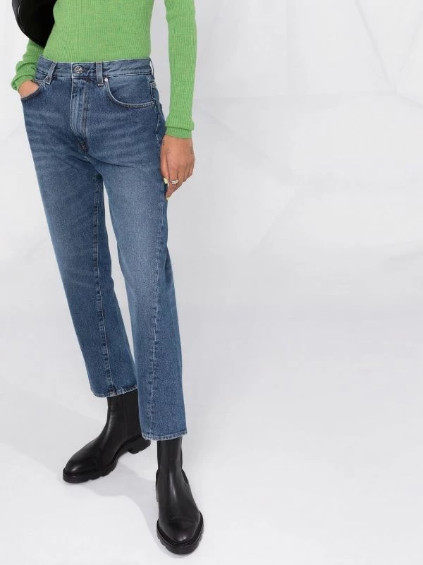 Best Pirce 🔥 Straight-legged Cropped 👖 Jeans By Totême 🛒 5 Best Pirce 🔥 Straight-legged Cropped 👖 Jeans By Totême 🛒 - Image 5