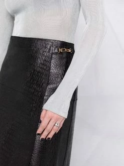 Promo 😍 ( New Season ) Crocodile-effect Wrap Leather 👗 Skirt By Totême 👍 8 Promo 😍 ( New Season ) Crocodile-effect Wrap Leather 👗 Skirt By Totême 👍 -Totême sale2022 17623244 36767857 600