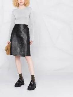 Promo 😍 ( New Season ) Crocodile-effect Wrap Leather 👗 Skirt By Totême 👍 7 Promo 😍 ( New Season ) Crocodile-effect Wrap Leather 👗 Skirt By Totême 👍 -Totême sale2022 17623244 36769236 600