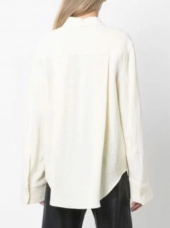 Brand new 🔥 ( New Season ) Wide-sleeve Textured 👚 Shirt By Totême 🎉 -Totême sale2022 17638694 36849894 600