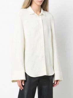 Brand new 🔥 ( New Season ) Wide-sleeve Textured 👚 Shirt By Totême 🎉 -Totême sale2022 17638694 36850969 600