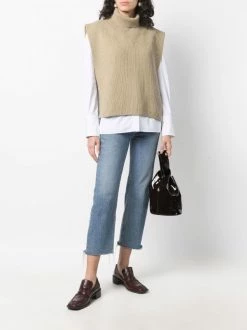 Coupon 😀 ( New Season ) Ribbed-knit Roll-neck Vest By Totême 😀 -Totême sale2022 17646781 36923370 600