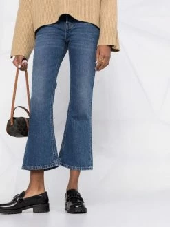 Flash Sale 👍 ( New Season ) Cropped Kick Flared 👖 Jeans By Totême 🎁 -Totême sale2022 17649022 36928486 600