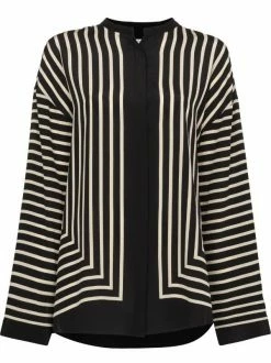 Coupon 🛒 ( New Season ) Striped Silk 👕 Shirt By Totême 👏