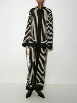 Best Pirce 👍 ( New Season ) Monogram Wide-leg Trousers By Totême 🌟 -Totême sale2022 17650636 39164581 600