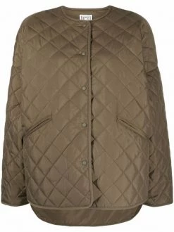 Coupon 🧨 ( New Season ) Quilted Buttoned Jacket By Totême 🎁