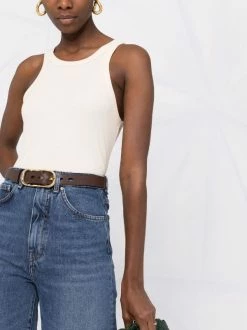 Best Pirce 🎉 ( New Season ) Ribbed Racerback Tank Top By Totême 💯 -Totême sale2022 17669341 36985173 600