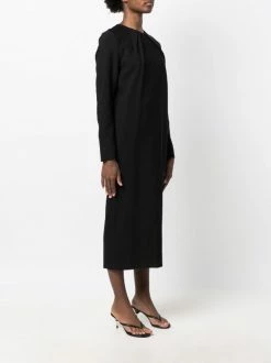 Cheap ⭐ ( New Season ) Pleat-detail Long-sleeve 👗 Dress By Totême 🔥 -Totême sale2022 17775373 37962446 600