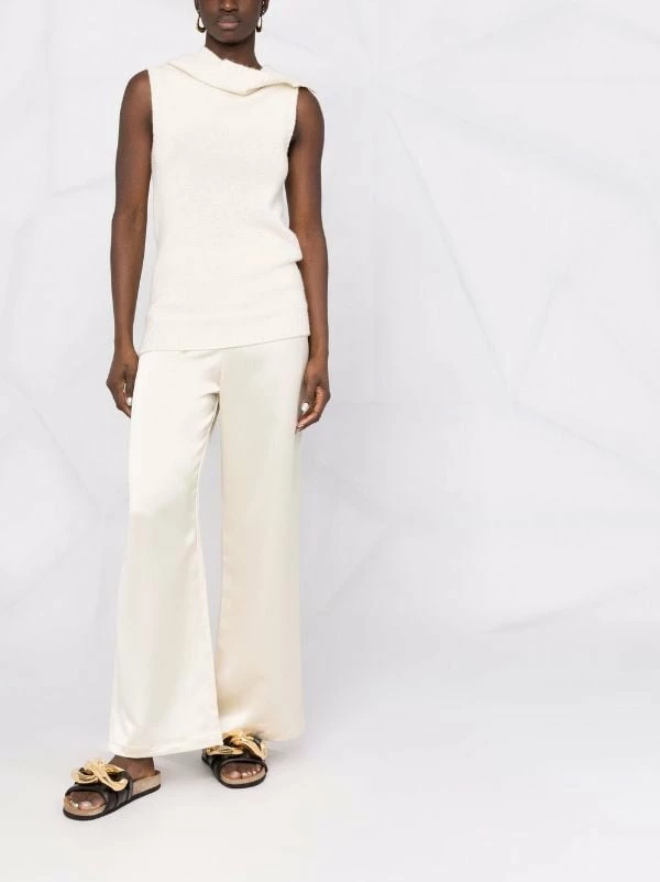 Wholesale 😀 ( New Season ) Wide-leg Satin Trousers By Totême ⌛ 2 Wholesale 😀 ( New Season ) Wide-leg Satin Trousers By Totême ⌛ - Image 2