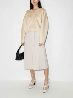 Best deal ✔️ ( New Season ) Oversized V-neck Jumper By Totême 🔥 -Totême sale2022 17857022 37766829 600