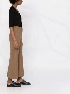 Brand new 😍 ( New Season ) Cropped Kick-flare Wool Trousers By Totême ✨ -Totême sale2022 17877503 37854736 600