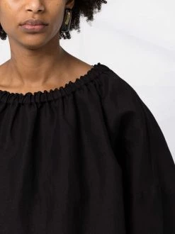 Best reviews of 🎉 ( New Season ) Ruched Boat Neck Blouse By Totême 🧨 -Totême sale2022 18031543 38261798 600