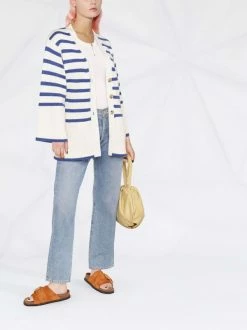 Promo 🌟 ( New Season ) Striped Knitted Cardigan By Totême 🎉 -Totême sale2022 18038973 38316329 600