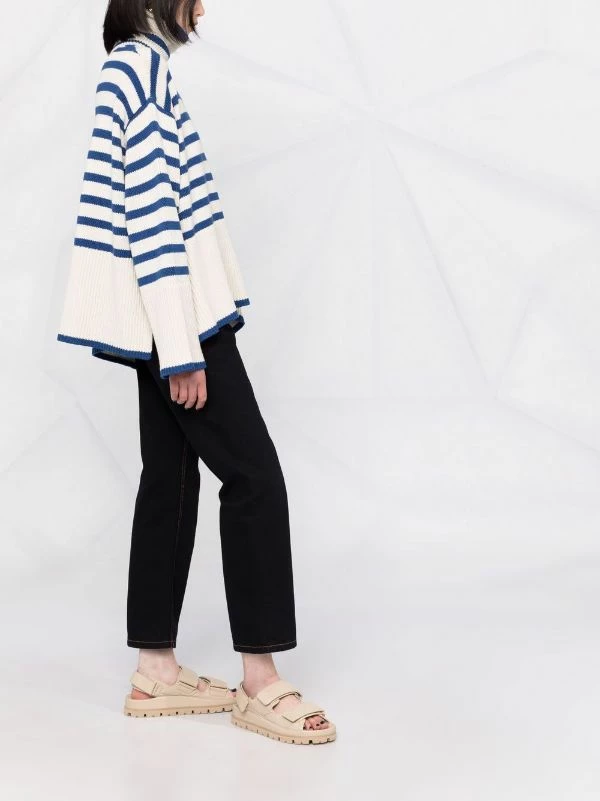 Promo 🌟 ( New Season ) Striped Funnel Neck Jumper By Totême 😉 6 Promo 🌟 ( New Season ) Striped Funnel Neck Jumper By Totême 😉 - Image 6