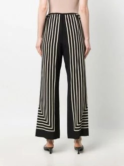 Brand new 🔔 ( New Season ) Striped Wide-leg Silk Trousers By Totême 🌟 -Totême sale2022 18040166 38209093 600
