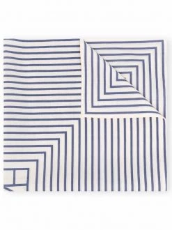 Flash Sale 🥰 ( New Season ) Logo Striped Scarf By Totême 😍