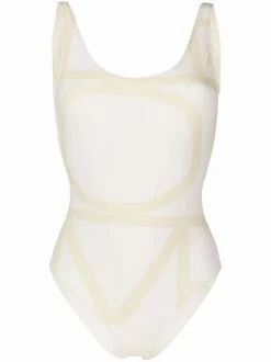Budget 🔔 ( New Season ) Logo-print 🩱 Swimsuit By Totême ⌛