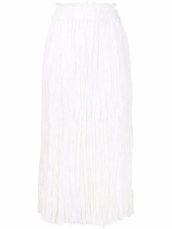Best Pirce 🌟 ( New Season ) Crinkled High-waisted Midi 👗 Skirt By Totême 🧨 1 Best Pirce 🌟 ( New Season ) Crinkled High-waisted Midi 👗 Skirt By Totême 🧨