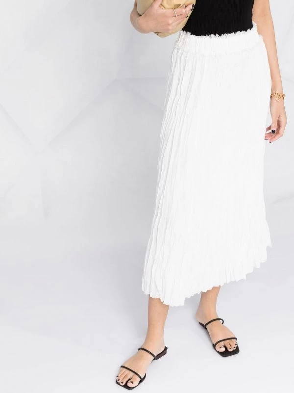 Best Pirce 🌟 ( New Season ) Crinkled High-waisted Midi 👗 Skirt By Totême 🧨 5 Best Pirce 🌟 ( New Season ) Crinkled High-waisted Midi 👗 Skirt By Totême 🧨 - Image 5