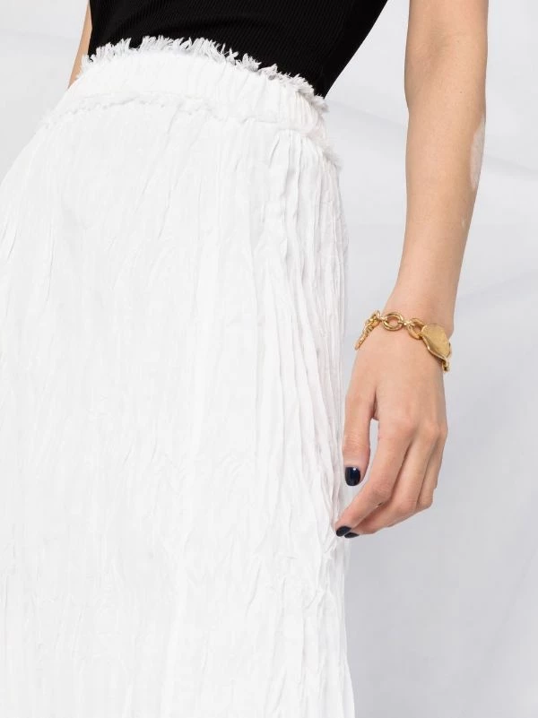 Best Pirce 🌟 ( New Season ) Crinkled High-waisted Midi 👗 Skirt By Totême 🧨 3 Best Pirce 🌟 ( New Season ) Crinkled High-waisted Midi 👗 Skirt By Totême 🧨 - Image 3