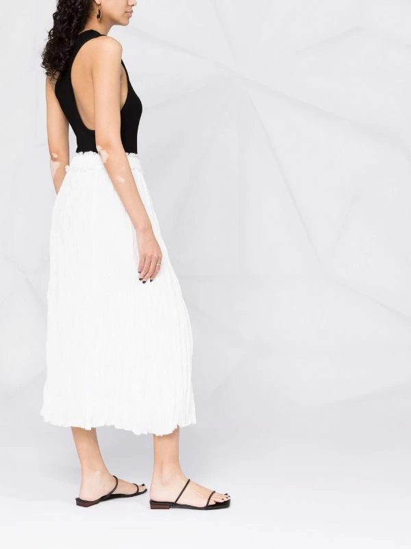 Best Pirce 🌟 ( New Season ) Crinkled High-waisted Midi 👗 Skirt By Totême 🧨 4 Best Pirce 🌟 ( New Season ) Crinkled High-waisted Midi 👗 Skirt By Totême 🧨 - Image 4