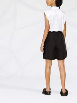 Buy ⭐ ( New Season ) Whipstitch Silk High-waisted Shorts By Totême 🎁 -Totême sale2022 18059730 38934428 600