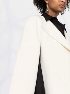 Brand new 🛒 ( New Season ) Doublé Patch-pocket Cape 🧥 Coat By Totême 🎉 -Totême sale2022 18060004 38647308 600